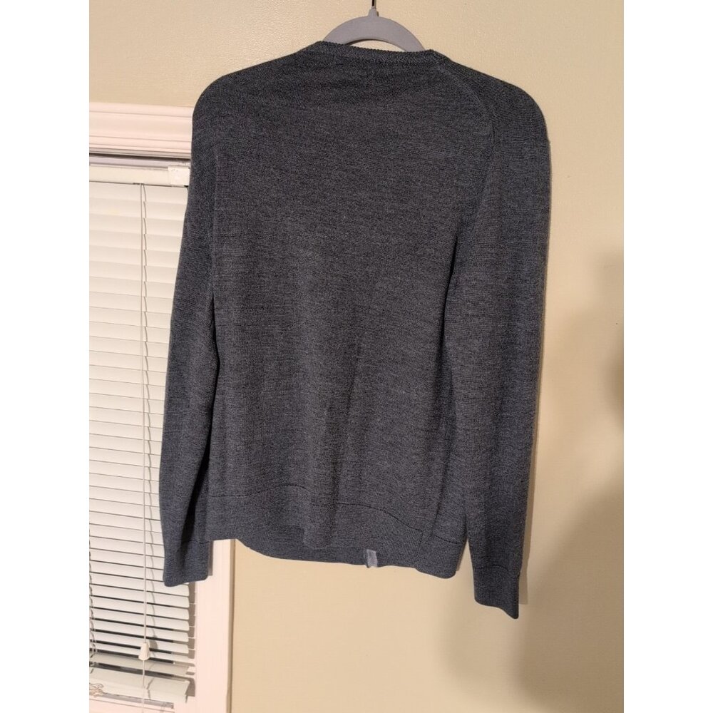 Tahari 100% Extra Fine Merino Wool Cardigan Sweater Women’s Small Gray - Picture 4 of 6